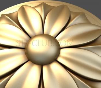 3D мадэль Ромашка в круге (STL)